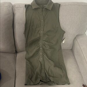 Aeropostale Ribbed Olive Top